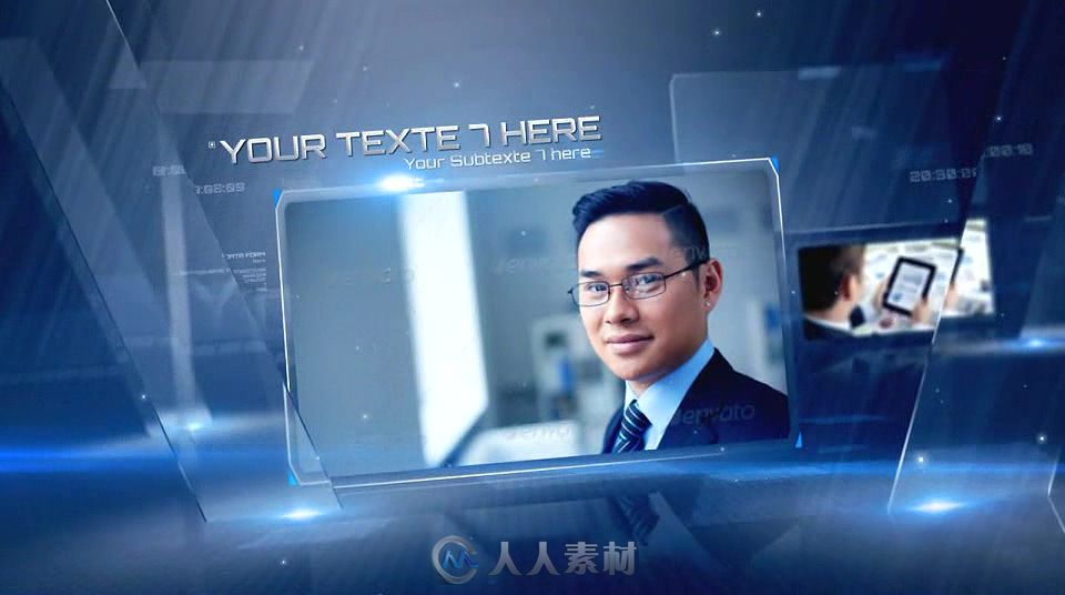 水晶效果幻灯片企业介绍宣传AE模板 Videohive Crystal Corporate Present 6769893