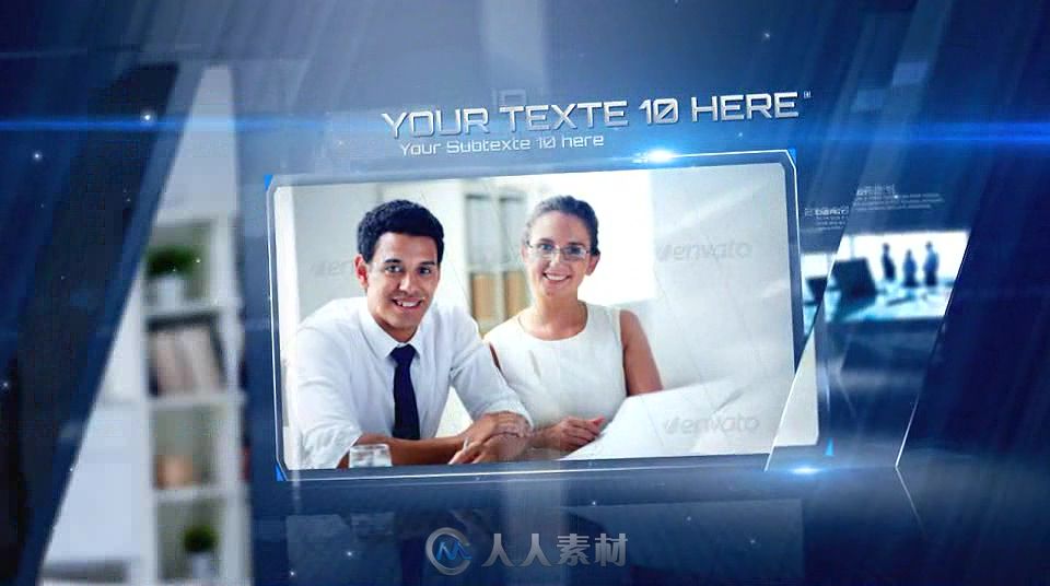 水晶效果幻灯片企业介绍宣传AE模板 Videohive Crystal Corporate Present 6769893