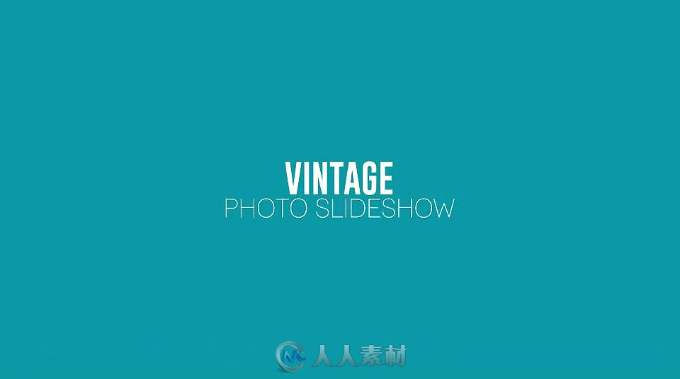 时尚复古照片幻灯片相册动画AE模板 Videohive Vintage Photo Slideshow 9330997