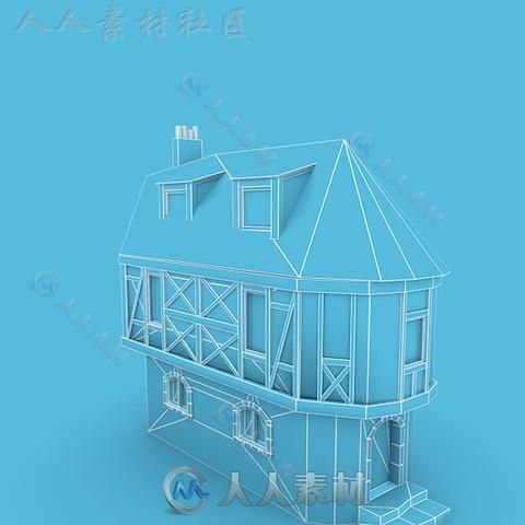 中世纪建筑村庄历史环境模型Unity3D素材资源