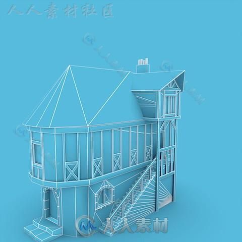 中世纪建筑村庄历史环境模型Unity3D素材资源