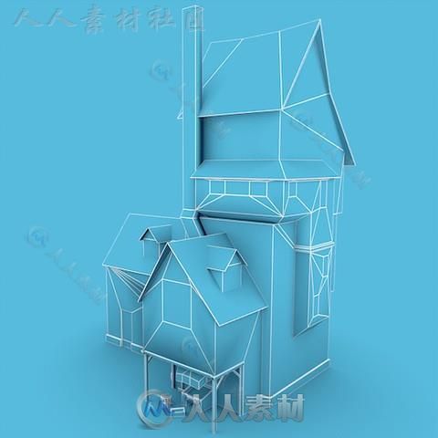 中世纪建筑老铁匠的院子历史环境模型Unity3D素材资源