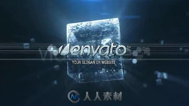 水珠粒子群冰块展示幻灯片产品宣传AE模板 Videohive DeepRunners 158738