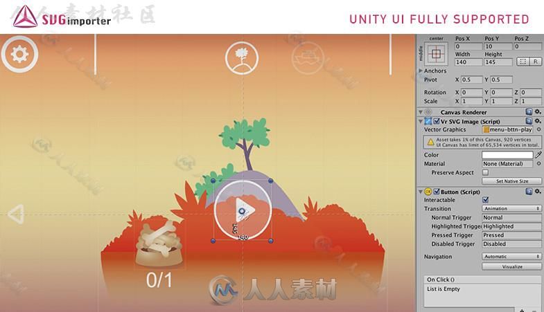 SVG导入器2D与图片管理编辑器扩充Unity素材资源