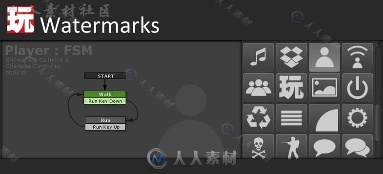 强大的的可视化的脚本编辑器扩充Unity素材资源