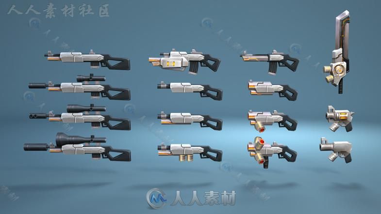 动画空间人集科幻人形生物角色模型Unity3D素材资源