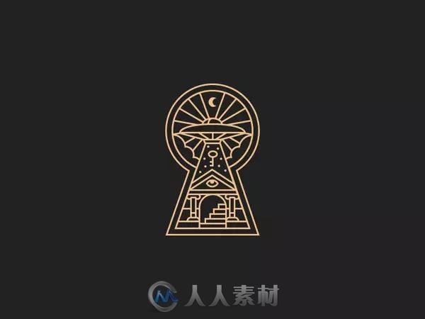 一大波漂亮的线条风格logo欣赏