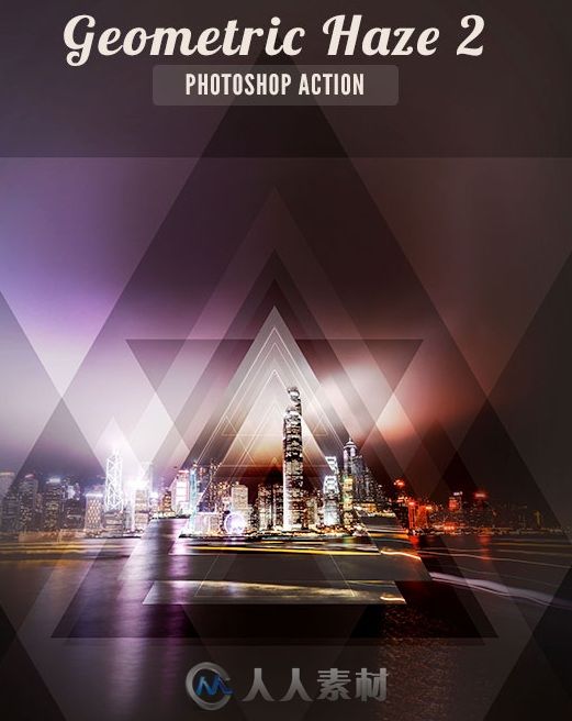 几何阴影特效PS动作graphicriver-17279947-geometric-haze-2-photoshop-action