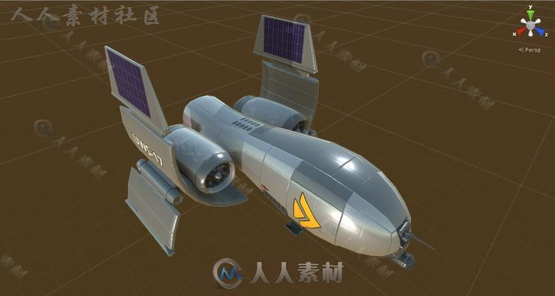 科幻侦察无人机太空车辆模型Unity3D素材资源