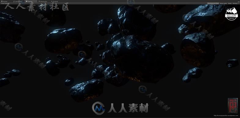 下一代小行星包科幻环境模型Unity3D素材资源