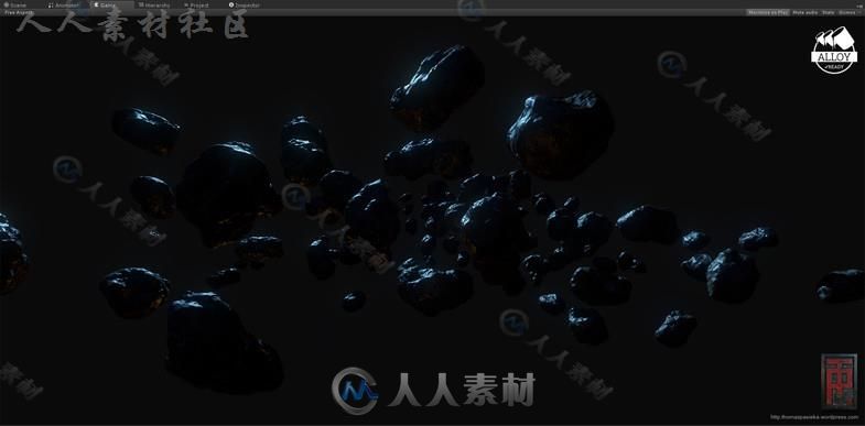 下一代小行星包科幻环境模型Unity3D素材资源