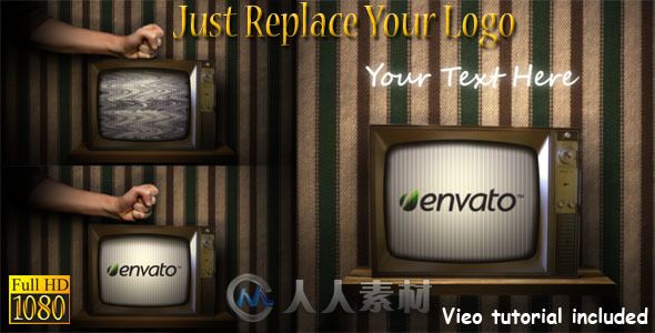 创意旧破电视影视片头AE模板 Videohive Old Broken TV 693961