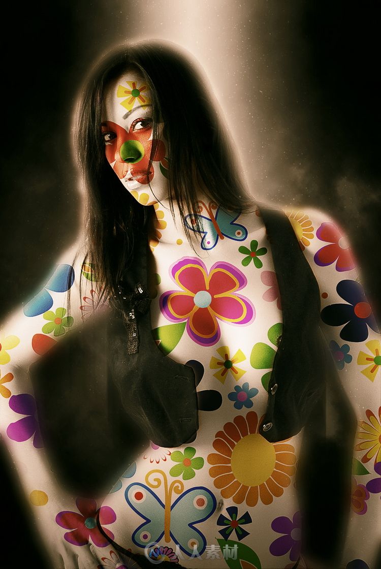 身体图像特效PS动作graphicriver-17385008-body-painting