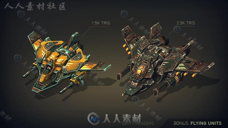 机械构造：轻型和中型机器人角色模型Unity3D素材资源