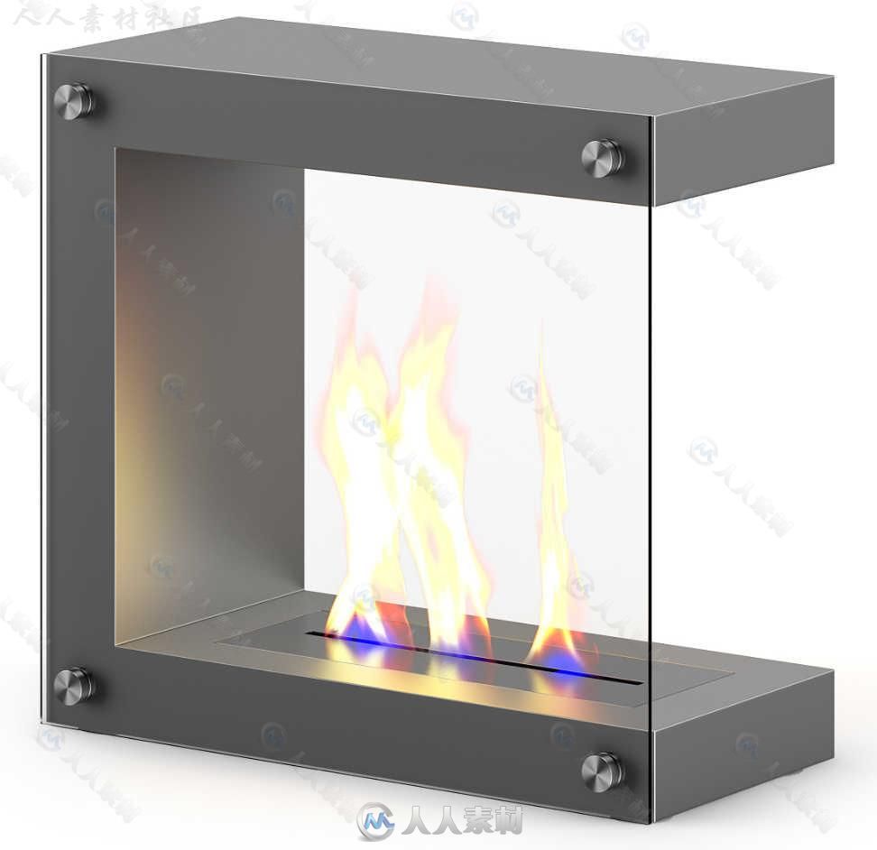 家庭壁炉火炉室内家具设计3D模型合辑 CGAXIS VOL 45 FIREPLACES