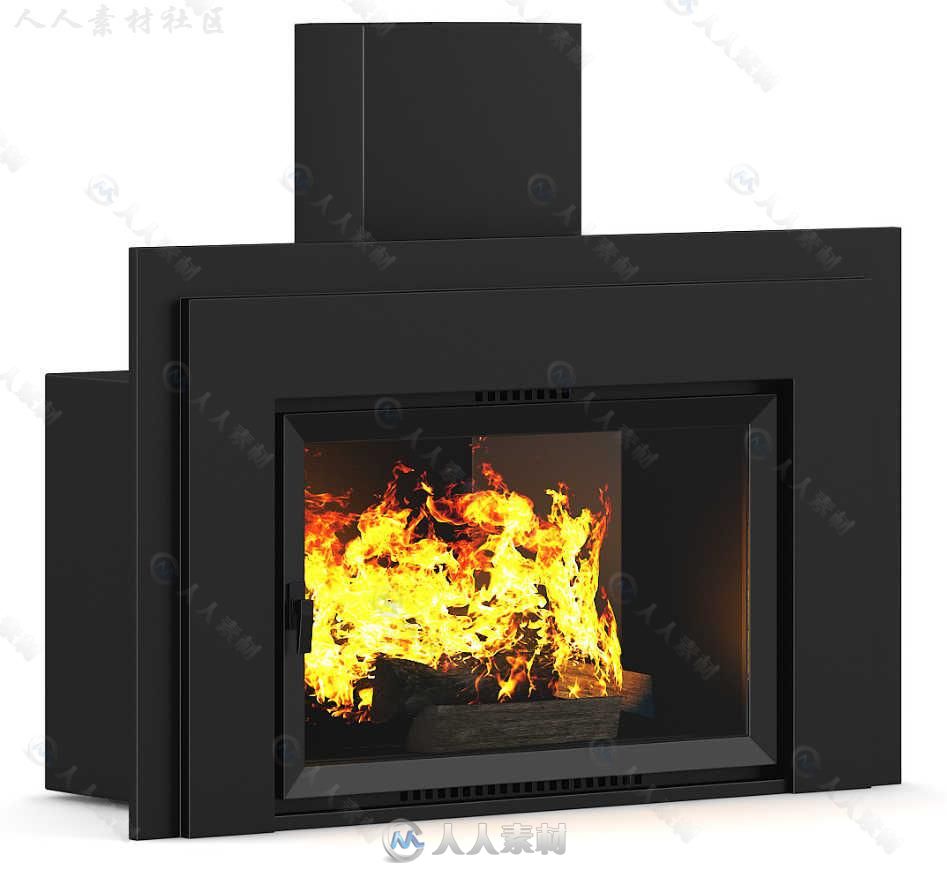 家庭壁炉火炉室内家具设计3D模型合辑 CGAXIS VOL 45 FIREPLACES