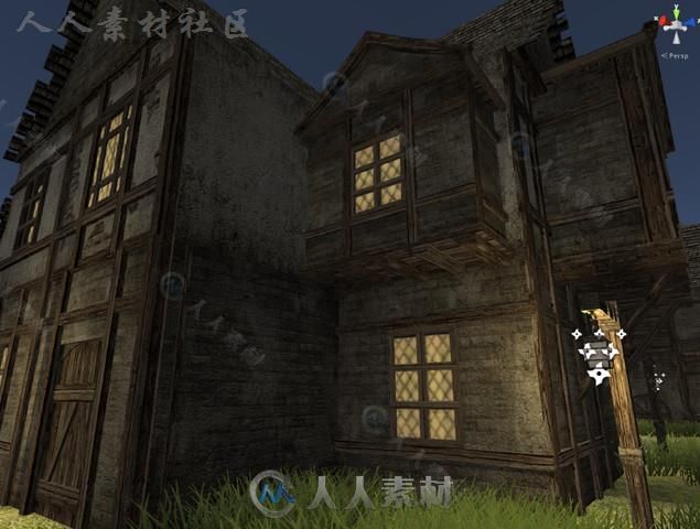 中世纪城镇幻想环境模型Unity3D素材资源