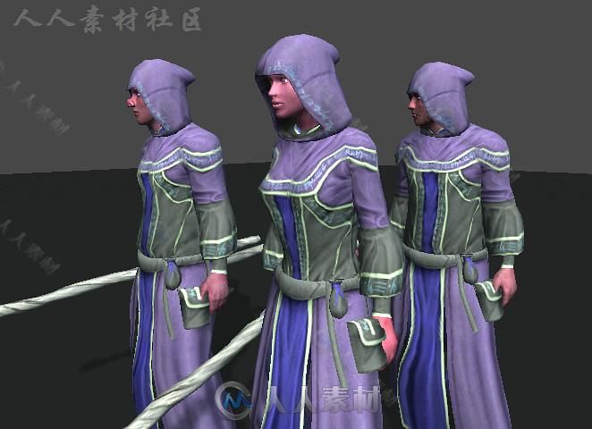 法师UMA角色模型Unity3D素材资源