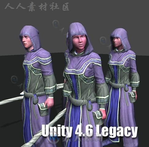 法师UMA角色模型Unity3D素材资源