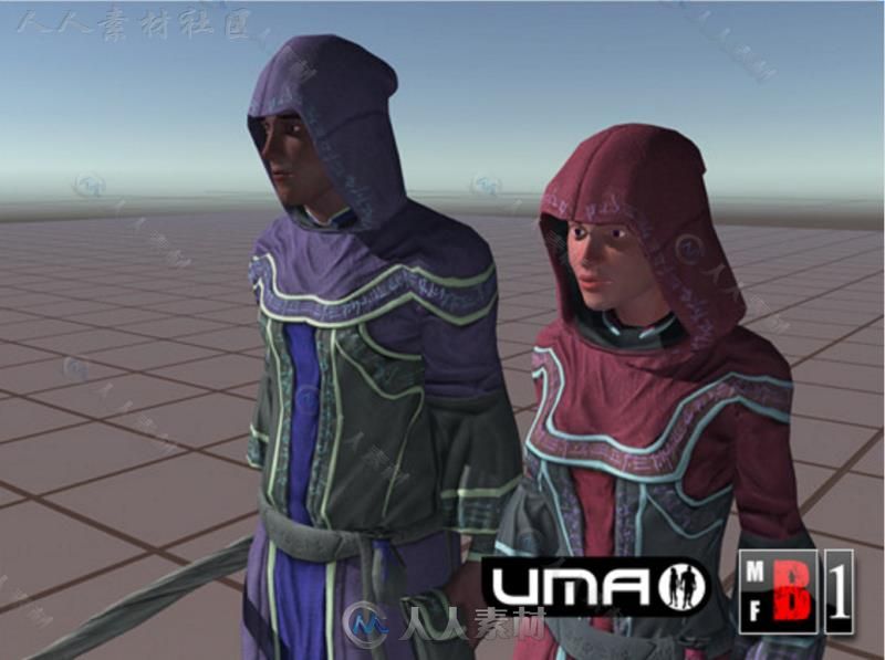 法师UMA角色模型Unity3D素材资源