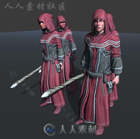 法师UMA角色模型Unity3D素材资源