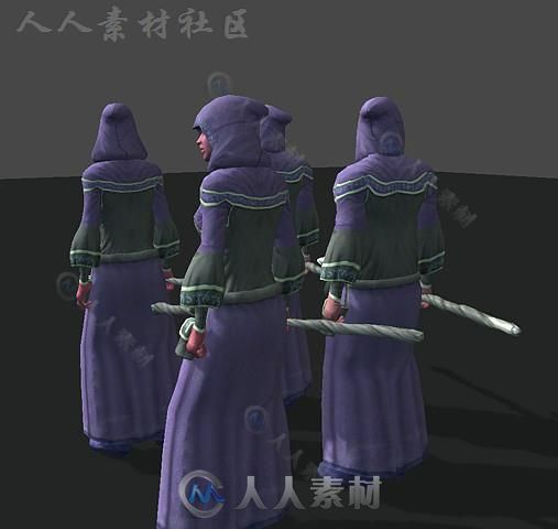 法师UMA角色模型Unity3D素材资源