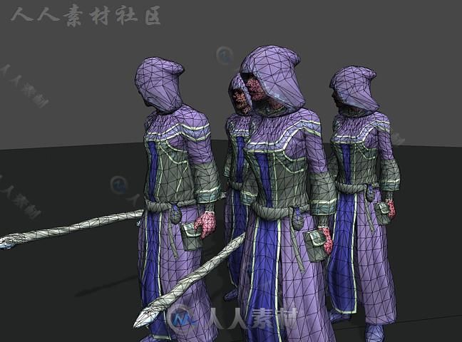 法师UMA角色模型Unity3D素材资源