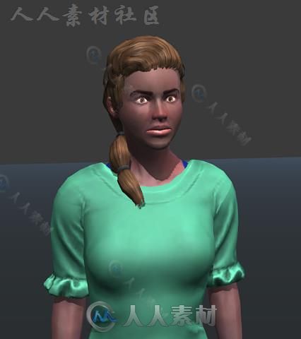 UMA头发包角色模型Unity3D素材资源