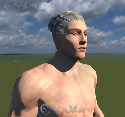 UMA头发包角色模型Unity3D素材资源