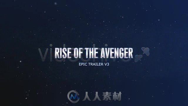 史诗级电影开场标题动画AE模板 Videohive Rise of the avenger - Epic trailer v3...