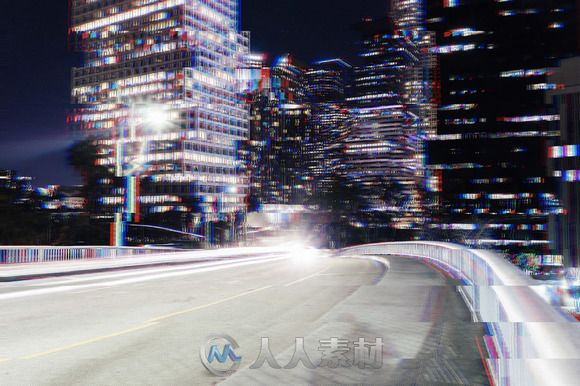 数字可视化故障特效PS动作Digital Glitch Effect PSD Templates