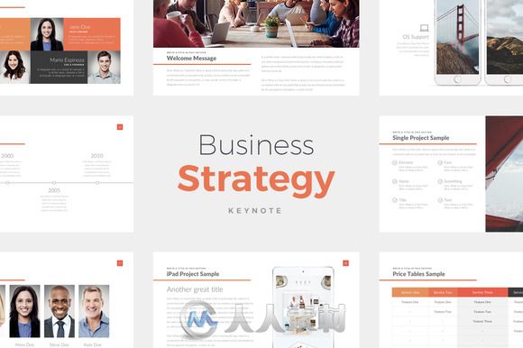 摇摆疯狂主题KEYNOTE模板Rocketo Keynote Templates Bundle