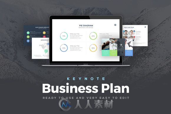 摇摆疯狂主题KEYNOTE模板Rocketo Keynote Templates Bundle