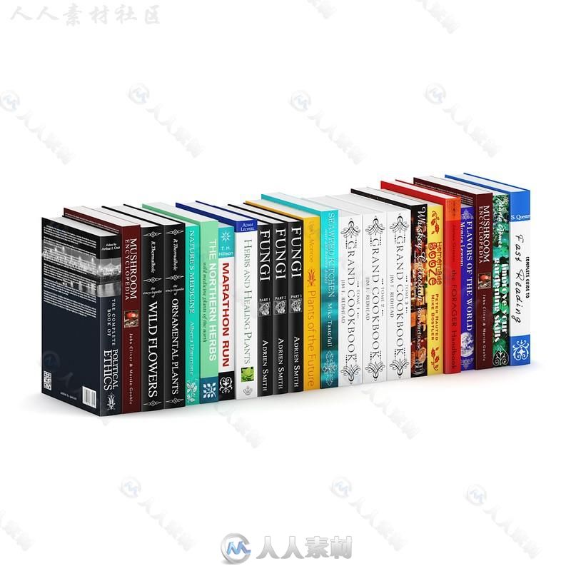 书籍组合排列3D模型合辑 CGAXIS VOL 43 BOOKS II