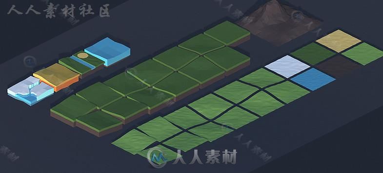 低边多边形图形终极包模型Unity3D素材资源