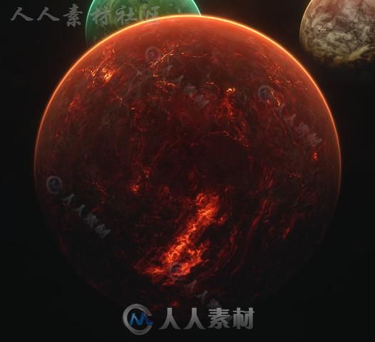 高度详细的行星集合科幻环境模型Unity3D素材资源