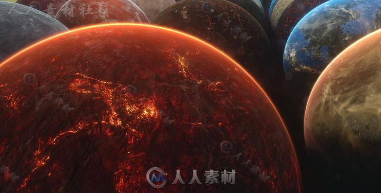 高度详细的行星集合科幻环境模型Unity3D素材资源