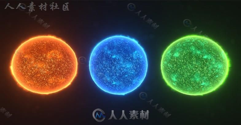 高度详细的行星集合科幻环境模型Unity3D素材资源