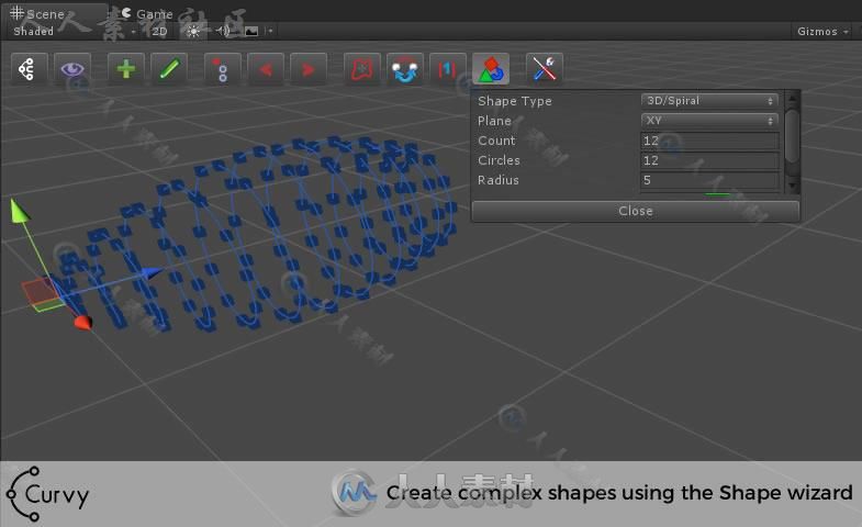 曲线设计编辑器扩充Unity素材资源