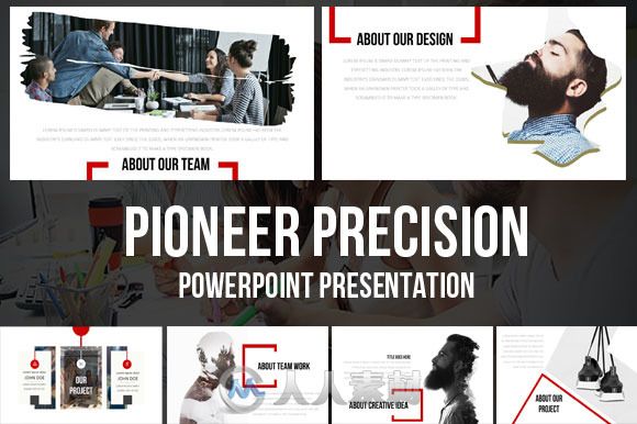 先锋创意PPT模板Pioneer Powerpoint Creative