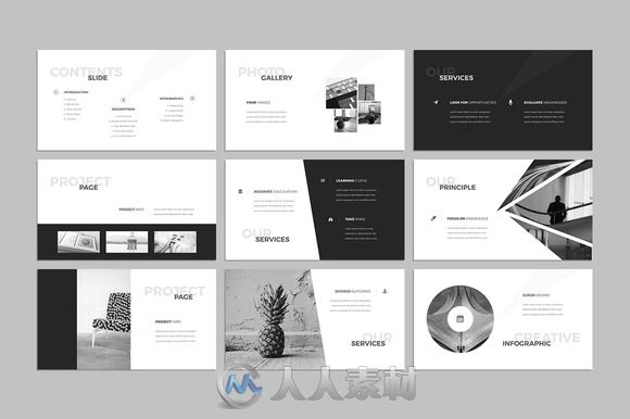 迎风而来主题PPT模板WindWard PowerPoint Template