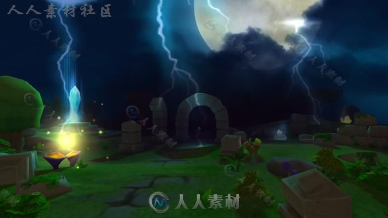 卡通世界幻想环境模型Unity3D素材资源