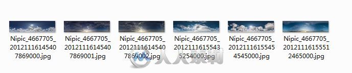 自己收藏的一些HDRI全景天空图
