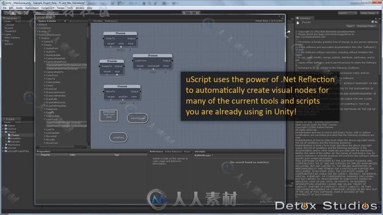 uScript功能齐全的视觉脚本编辑器扩充Unity素材资源