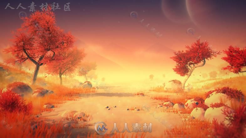 巨大的外部场景梦幻环境模型Unity3D素材资源