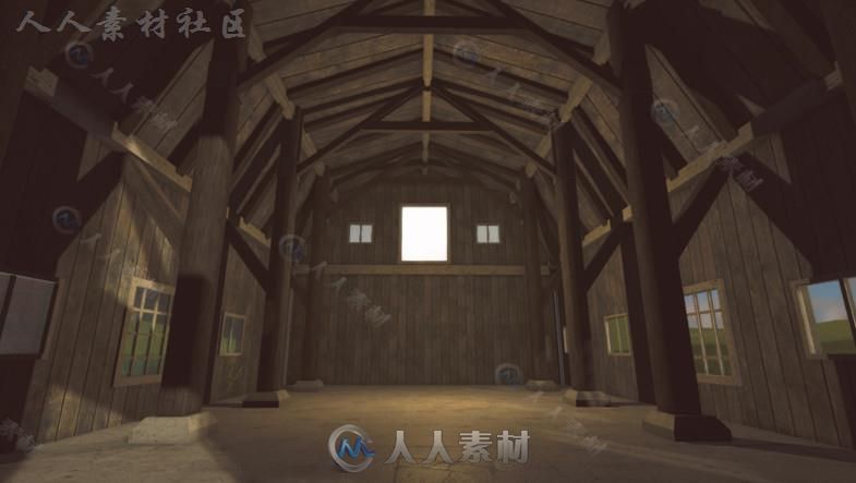 谷仓城市环境模型Unity3D素材资源