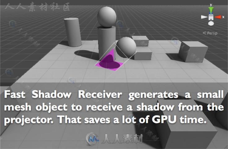 快速阴影接收器特效脚本Unity素材资源