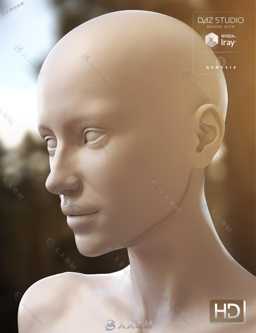 DAZ3D高精度女性身体参考3D模型合辑