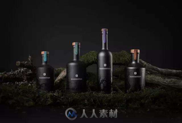 永远都是黑色的经典，Bareksten酒品牌形象设计