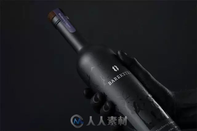 永远都是黑色的经典，Bareksten酒品牌形象设计